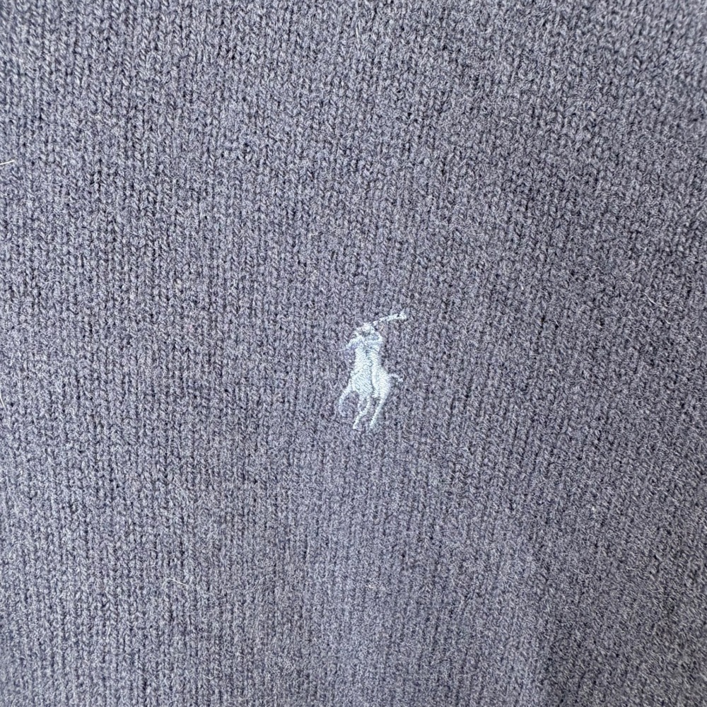 Polo Ralph Lauren Sweater Vest XXL Blue 100% Wool Preppy Academia Grandpa Luxury - Picture 2 of 6